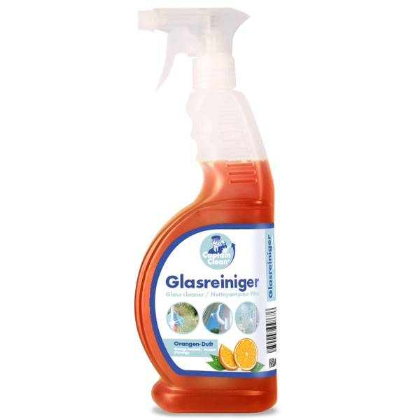 Captain Clean Glasreiniger 650 ml mit Orangenduft