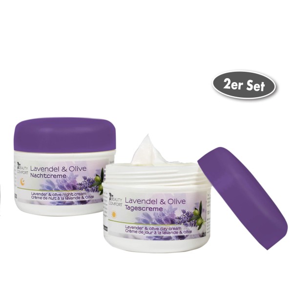 Beauty Comfort Lavendel &amp; Olive Tages- und Nachtcreme je 125 ml