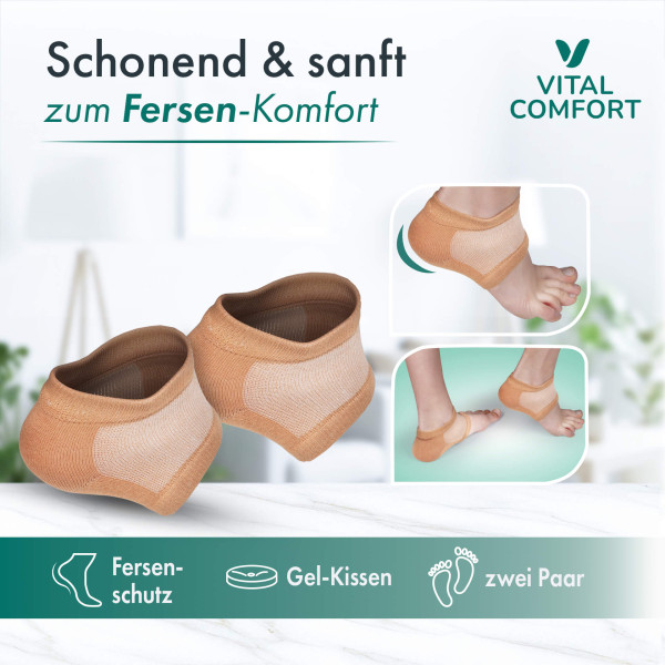 Vital Comfort Fersenschoner, 2 Paar