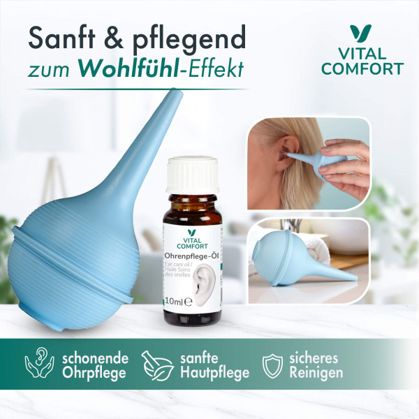 Vital Comfort Ohrendusche und -pflegeöl, 2-tlg. Set
