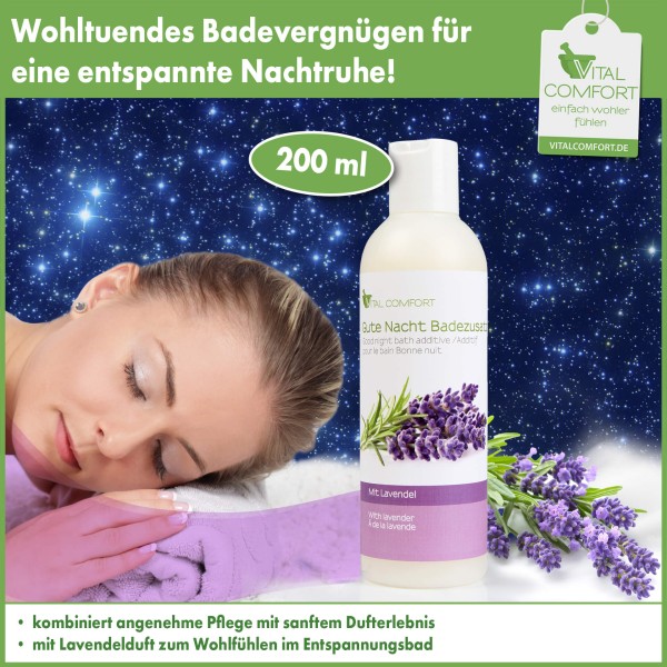 Vital Comfort Gute Nacht Badezusatz mit Lavendel 200 ml