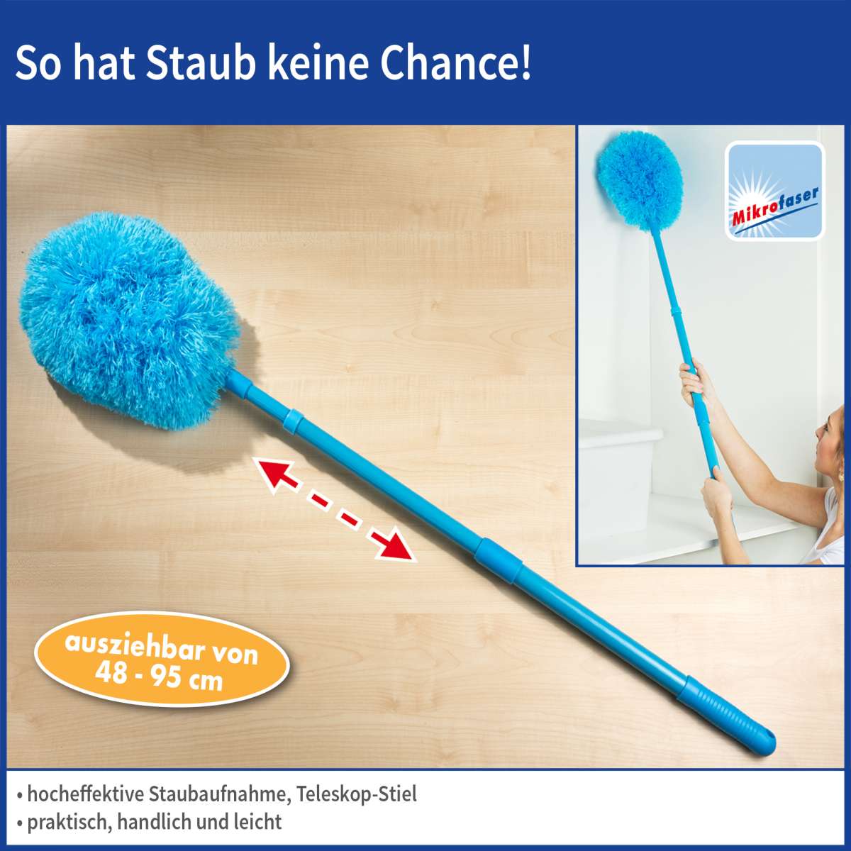Microfaser Staubwedel teleskopierbar