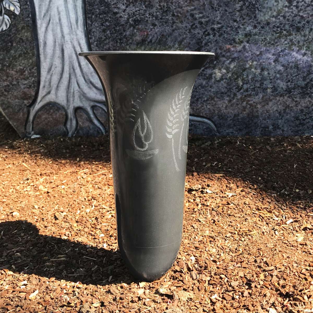 Grabvase Symbol Anthrazit 26 cm